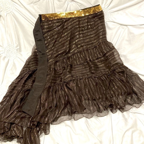 Flowy Asymmetrical Lined Skirt WD NY Sz 12 - Picture 1 of 8
